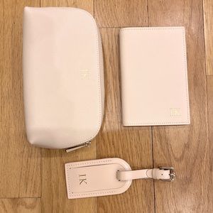 New pink TDE. The Daily Edited set (makeup bag, passport case, luggage tag)